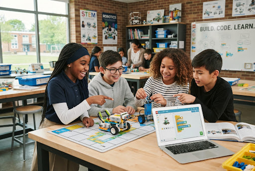 Creación y programación de robots con piezas de LEGO